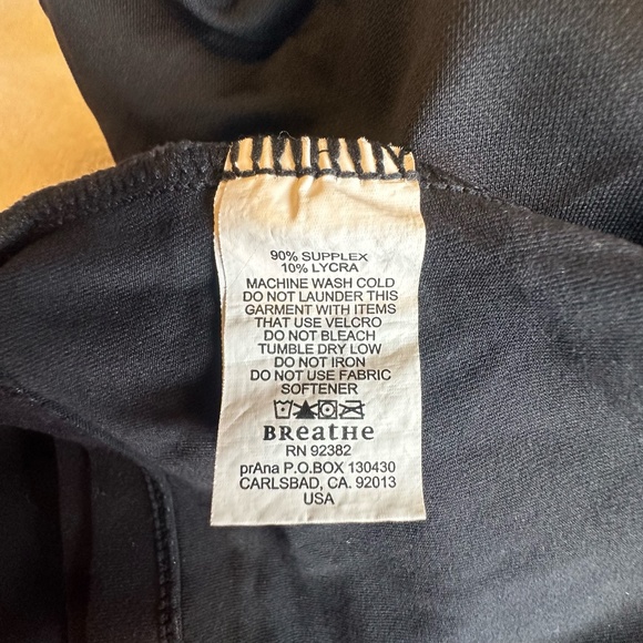 Prana Athletic Tank Top Black Sz S - Picture 6 of 9